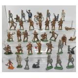 Lot of 38 lead soldiers and figures Lot of 38 lead soldiers and figures