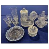 Clear glass lot of 12 pieces Clear glass lot of 12 pieces