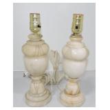 Alabaster pair of lamps Alabaster pair of lamps