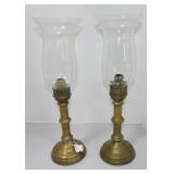 Iran brass pair of candle holders Iran brass pair of candle holders