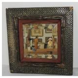 Arts & Crafts beveled wall mirror, 11", some Arts & Crafts beveled wall mirror, 11", some