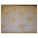 Antique quilt, 74"x61", fading, wear Antique quilt, 74"x61", fading, wear