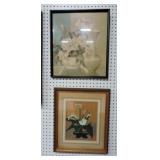 Lot of 2 floral prints Lot of 2 floral prints