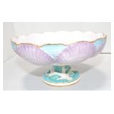 Porcelain shell comport Porcelain shell comport