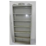 Painted wall shelf, 34"h, 15"w, 3"d Painted wall shelf, 34"h, 15"w, 3"d