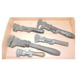 Lot of 5 adjustable wrenches Lot of 5 adjustable wrenches