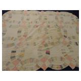 Antique quilt, 72"x56", wear Antique quilt, 72"x56", wear