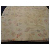 Antique quilt, 77"x62", wear, staining Antique quilt, 77"x62", wear, staining