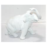 French porcelain elephant, 6 1/2" French porcelain elephant, 6 1/2"