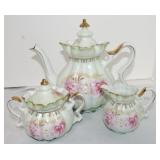 Porcelain 3 piece tea set Porcelain 3 piece tea set