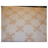 Antique quilt, 82"x90", wear Antique quilt, 82"x90", wear
