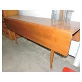 Maple drop leaf harvest table with Queen Anne Maple drop leaf harvest table with Queen Anne