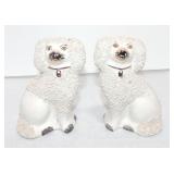 Staffordshire pair of poodles, 4 1/2" Staffordshire pair of poodles, 4 1/2"
