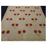 Antique quilt, 63"x75", wear Antique quilt, 63"x75", wear