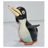 Japan tin lithograph penguin wind up toy, works