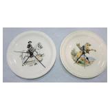 Hopalong Cassidy & Roy Rogers plate clocks,