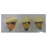 F & F lot of 3 Roy Rogers mugs