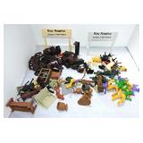 Lot of plastic/rubber toys, accessories, and more