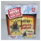 Gene Autry alarm clock, NIB