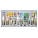 Set of 10 - 5" large Master Barlow single blade