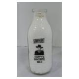 Sunnyhurst Hopalong Cassidy milk bottle