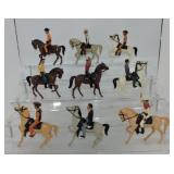 Hartland lot of 9 - 5" horse and riders