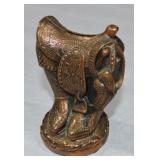 Roy Rogers metal boots and saddle bank