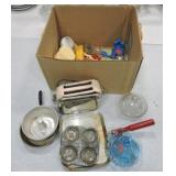 Lot of childrens dishes and toy cookware