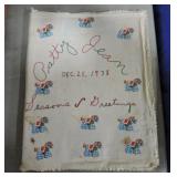 1938 scrapbook with trade cards, postcards, and