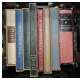 Box lot of old books
