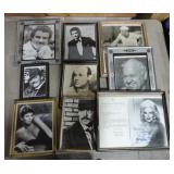 Lot of 9 autographed photos of movie and show