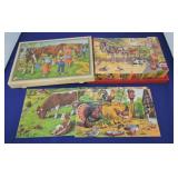 Wooden block picture puzzles