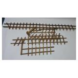 Lot of wooden Christmas tree fencing, some losses,