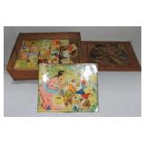 German wood picture block set