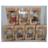 Disney lot of 7 Dwarfs dolls, NIB