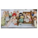 Large lot of dolls