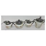 Wavercrest lot of 4 pieces - syrup pitcher,