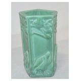 Rookwood 4 1/2" 5 sided vase with rook bird,