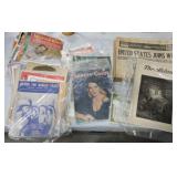 Large ephemera lot: magazines, newpapers,