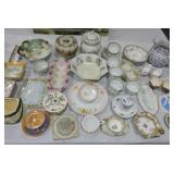 Large lot of porcelain items: biscuit jars,