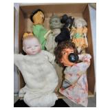 Bisque By-Low doll and hand puppets