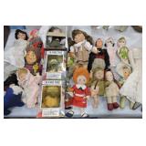 Large lot of dolls