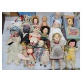 Large lot of dolls