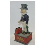 Cast iron contemporary Uncle Sam mechanical