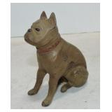 Cast iron bulldog still bank, 4 1/4"
