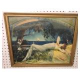 Print of recumbant lady, 18"x22"