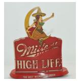Miller High Lige advertising sign, some losses,