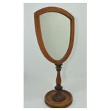 Wooden shaving mirror, 17 1/2"