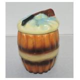 Majolica humidor in the form of a bundle of cigars