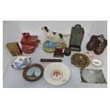 Lot of ashtrays and match holders